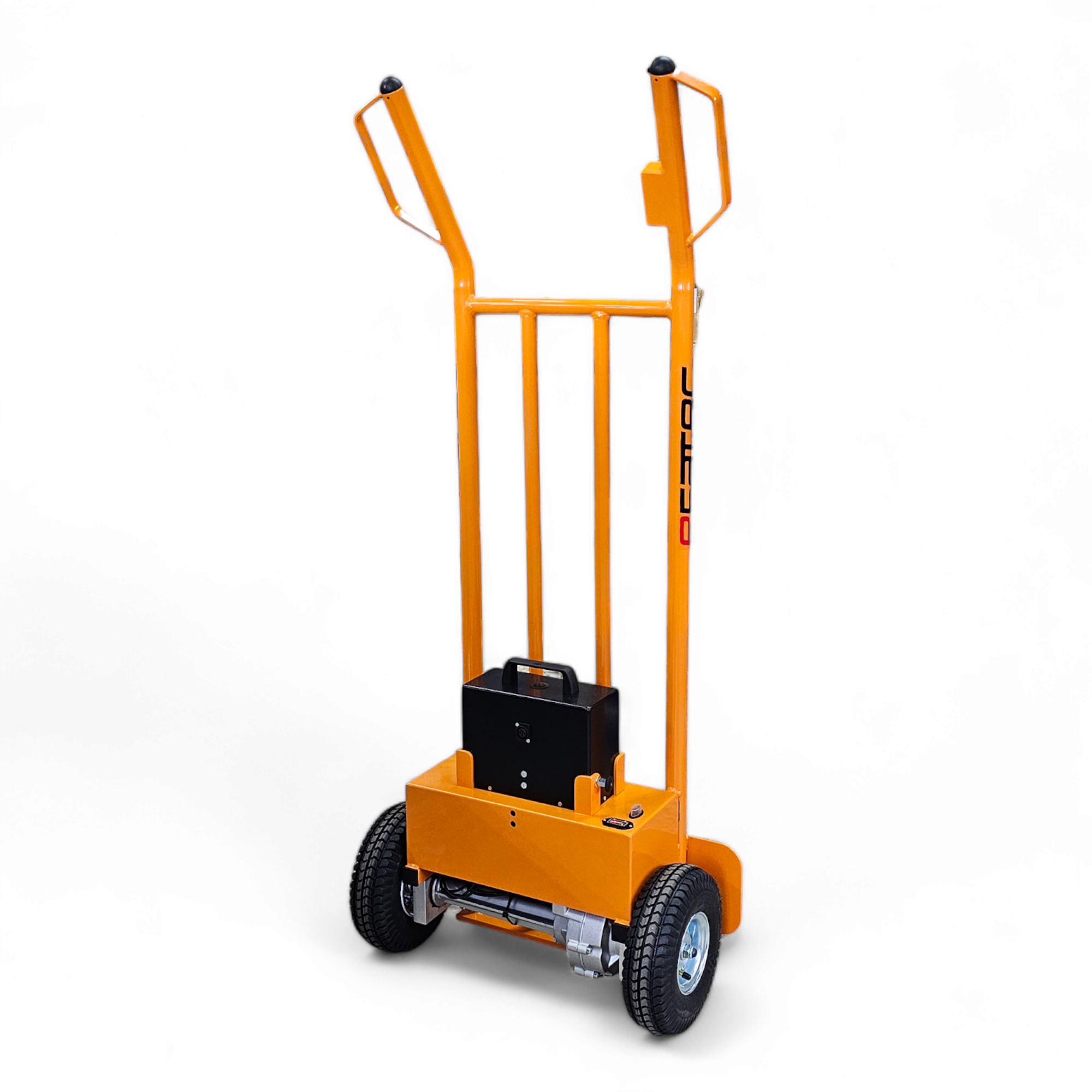 "Rückansicht der efatec Kuli K1 elektrischen Transportkarre bei dif-shop