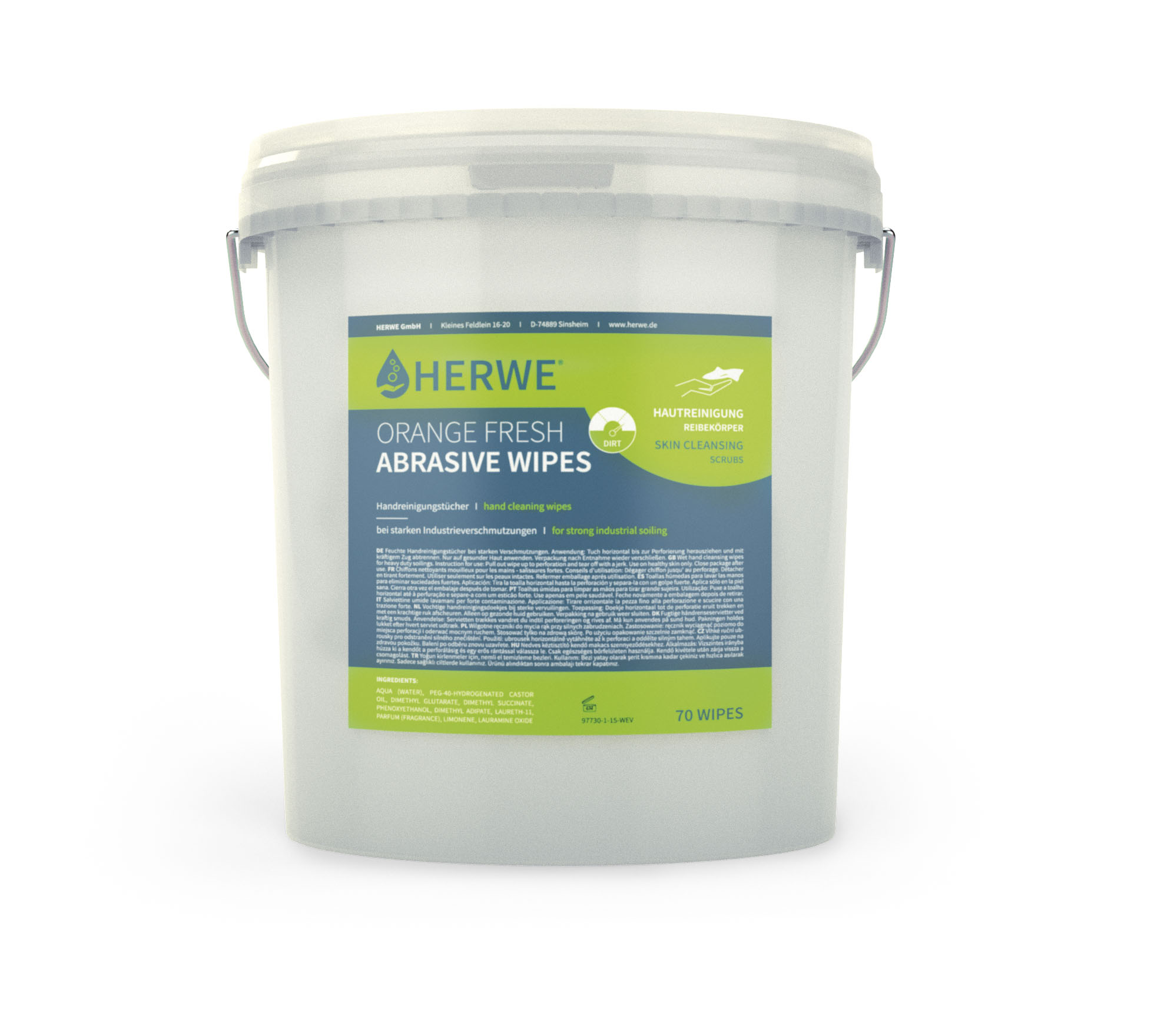 HERWE ORANGE FRESH ABRASIVE WIPES