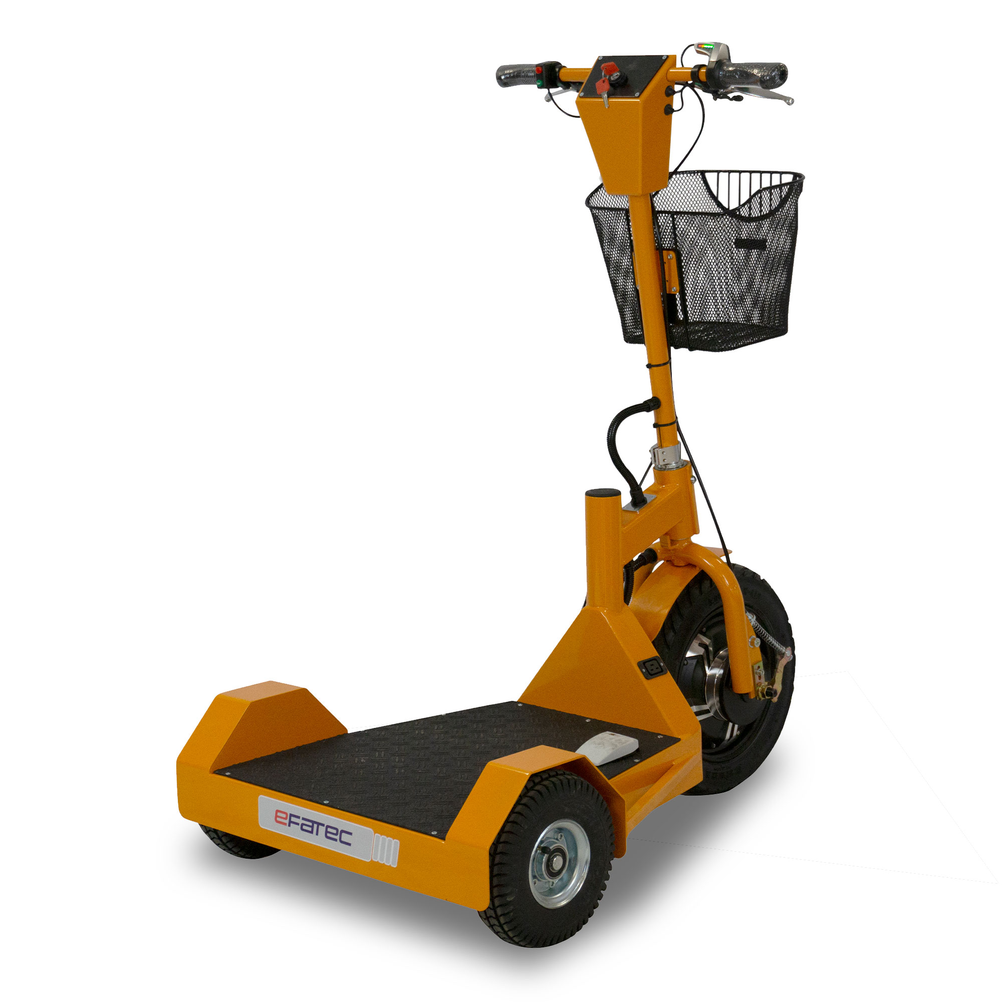 Rückansicht des efatec Jumper Elektro-Dreiradrollers bei dif-shop