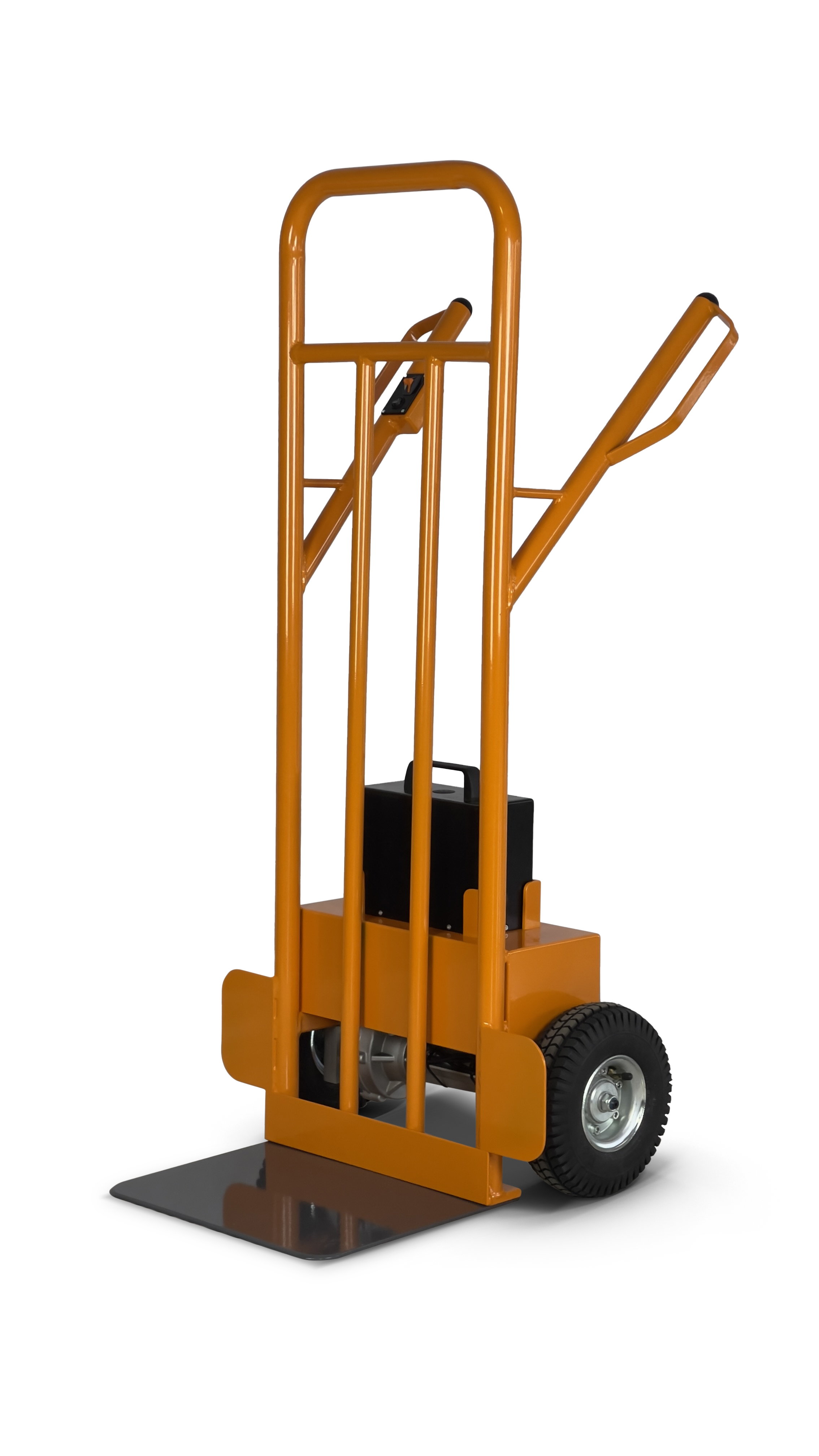 Vorderansicht der efatec Kuli K2 elektrischen Transportkarre bei dif-shop