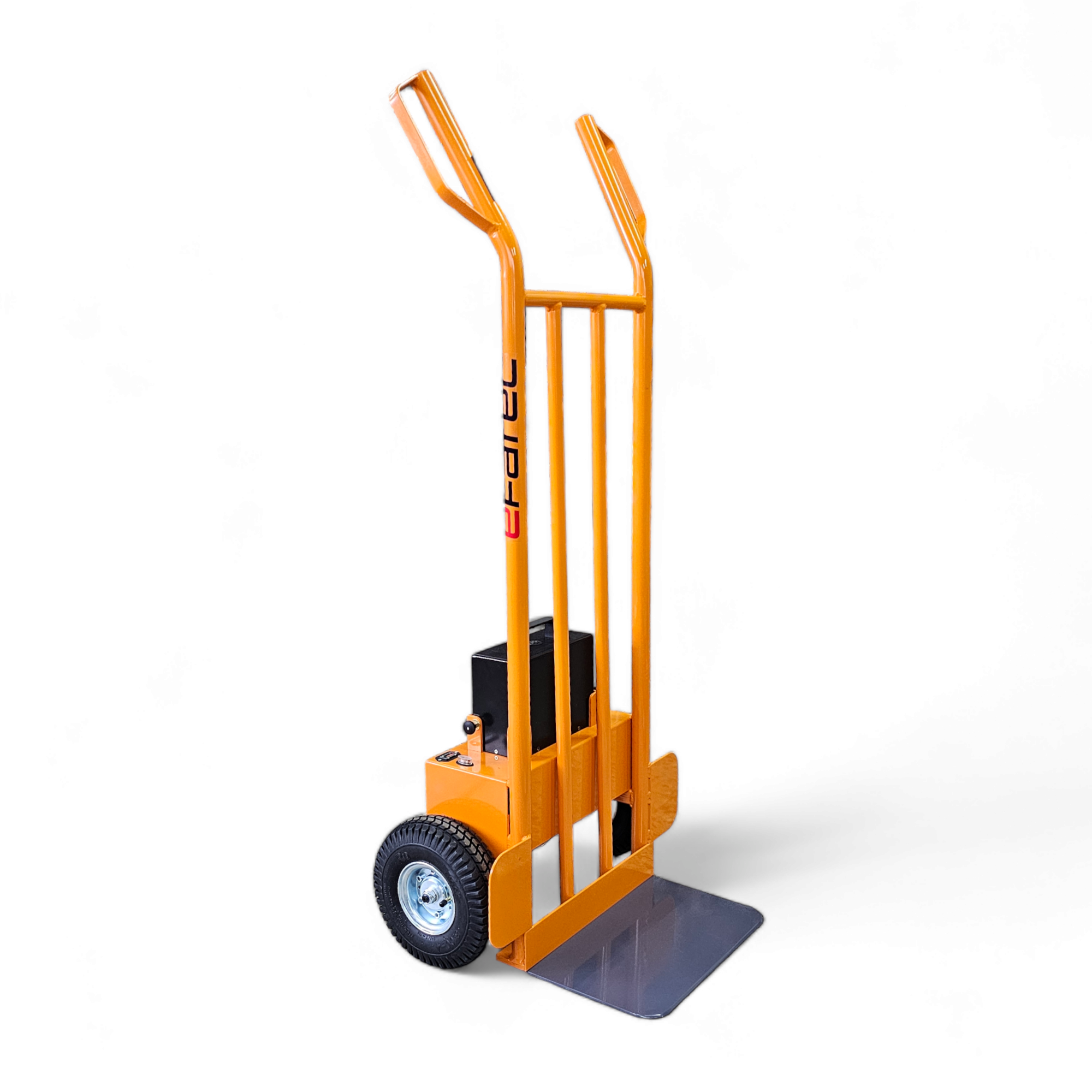 Vorderansicht der efatec Kuli K1 elektrischen Transportkarre bei dif-shop